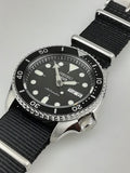 Seiko 5 Sports SKX Automatic Black Dial Black NATO Strap Watch For Men - SRPD55K3 Buy Now By Seiko