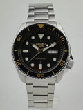 Seiko 5 Sports Automatic Black Dial Silver Steel Strap Watch For Men - SRPD57K1 Buy Now By Seiko