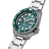 Seiko 5 Sports Automatic Green Dial Silver Steel Strap Watch For Men - SRPD61K1 Buy Now By Seiko