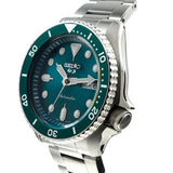 Seiko 5 Sports Automatic Green Dial Silver Steel Strap Watch For Men - SRPD61K1 Buy Now By Seiko