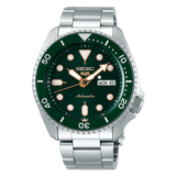 Seiko 5 Sports Automatic Analog Green Dial Silver Steel Strap Watch For Men - SRPD63K1 Buy Now By Seiko