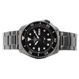 Seiko 5 Sports Automatic Black Dial Black Steel Strap Watch For Men - SRPD65K1 Buy Now By Seiko