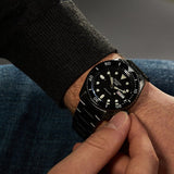 Seiko 5 Sports Automatic Black Dial Black Steel Strap Watch For Men - SRPD65K1 Buy Now By Seiko