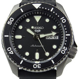 Seiko 5 Sport Automatic Black Dial Black Silicone Strap Watch For Men - SRPD65K3 Buy Now By Seiko