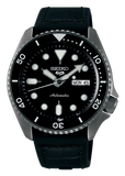 Seiko 5 Sport Automatic Black Dial Black Silicone Strap Watch For Men - SRPD65K3 Buy Now By Seiko