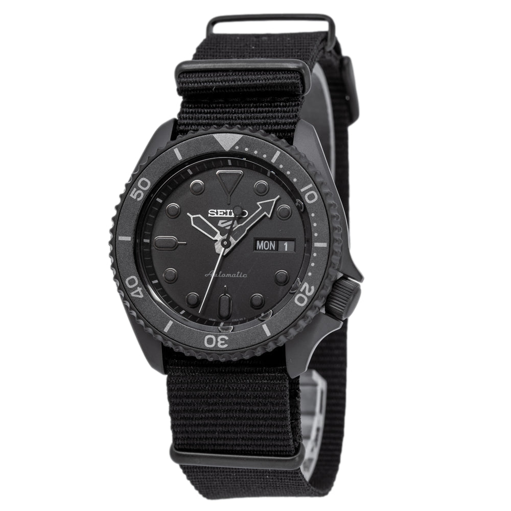 Seiko 5 Sports Automatic Black Dial Black NATO Strap Watch For Men - SRPD79K1 Buy Now By Seiko