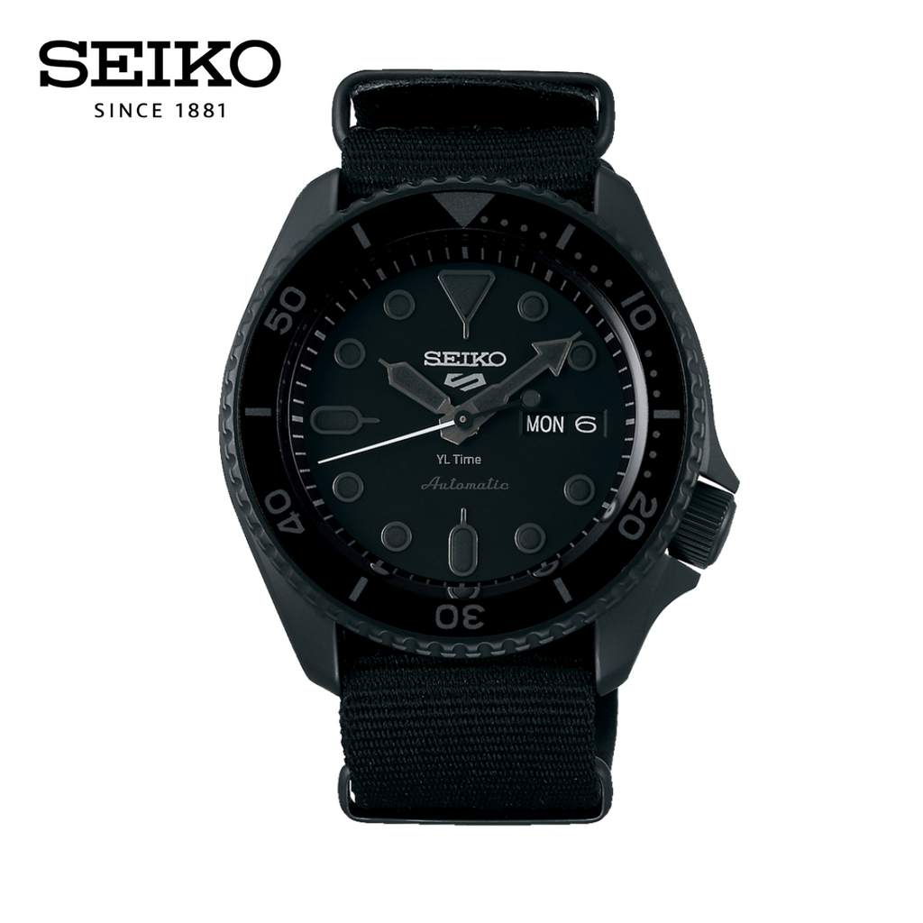 Seiko 5 Sports Automatic Black Dial Black NATO Strap Watch For Men - SRPD79K1 Buy Now By Seiko