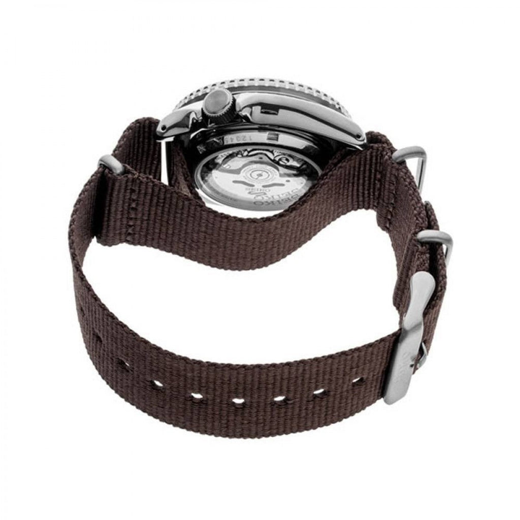Seiko 5 Sport Automatic Brown Dial Brown Nylon Strap Watch For Men - SRPD85K1 Buy Now By Seiko