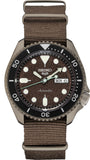 Seiko 5 Sport Automatic Brown Dial Brown Nylon Strap Watch For Men - SRPD85K1 Buy Now By Seiko