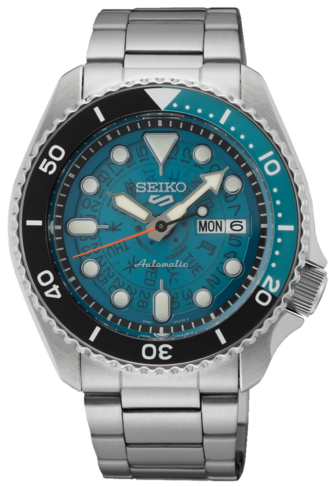 Seiko 5 Sports SKX Skeleton Green Dial Silver Steel Strap Watch For Men - SRPJ45K1 Buy Now By Seiko