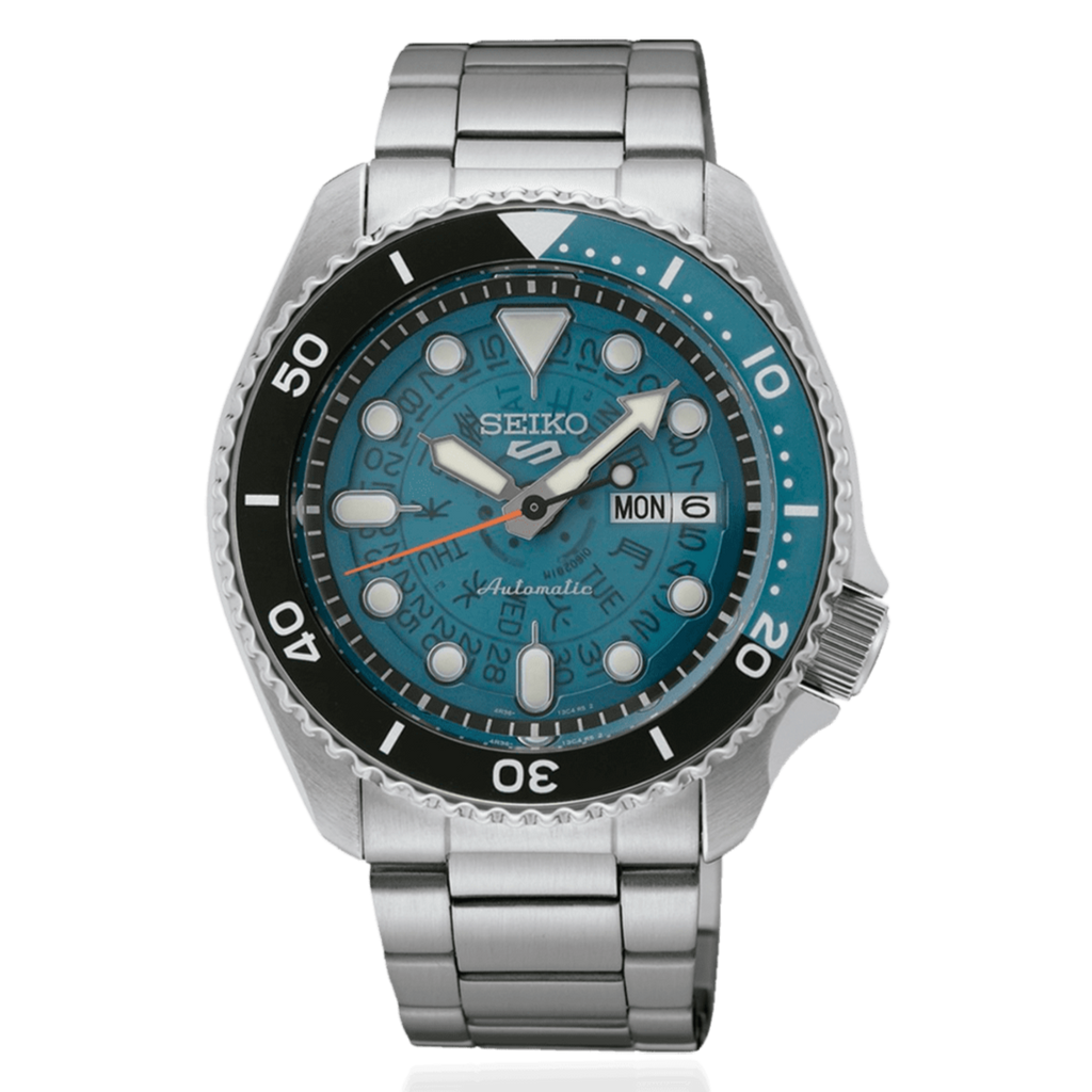 Seiko 5 Sports SKX Skeleton Green Dial Silver Steel Strap Watch For Men - SRPJ45K1 Buy Now By Seiko