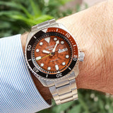 Seiko 5 Sports Sonar Special Edition Brown Dial Silver Steel Strap Watch For Men - SRPJ47K1 Buy Now By Seiko