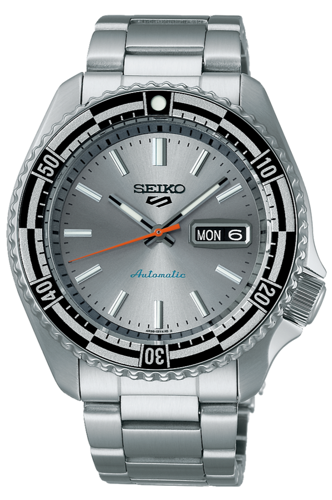 Seiko 5 Sports Special Edition Silver Dial Silver Steel Strap Watch For Men - SRPK09K1 Buy Now By Seiko