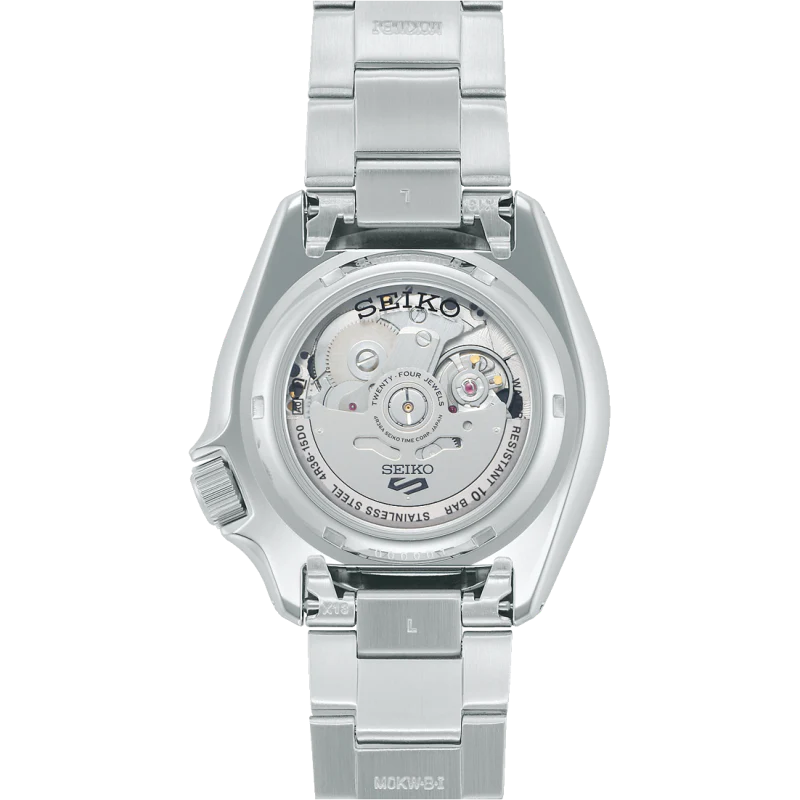 Seiko 5 Sports Double Hurricane Retro Orange Dial Silver Steel Strap Watch For Men - SRPK11K1 Buy Now By Seiko