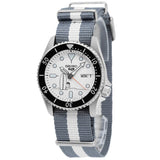 Seiko 5 Sports x Peanuts Surfboard Snoopy Limited Edition White Dial Two Tone NATO Strap Watch For Men - SRPK25K1 Buy Now By Seiko