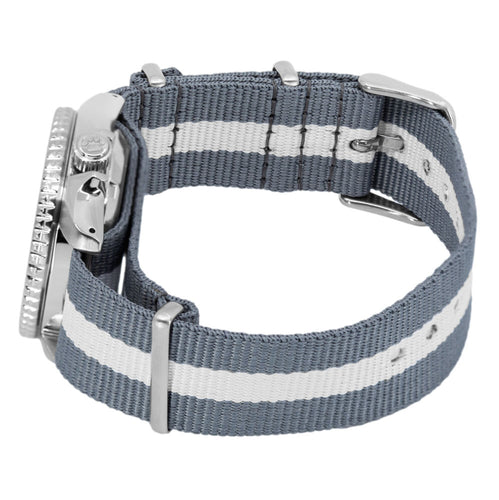 Seiko 5 Sports x Peanuts Surfboard Snoopy Limited Edition White Dial Two Tone NATO Strap Watch For Men - SRPK25K1 Buy Now By Seiko