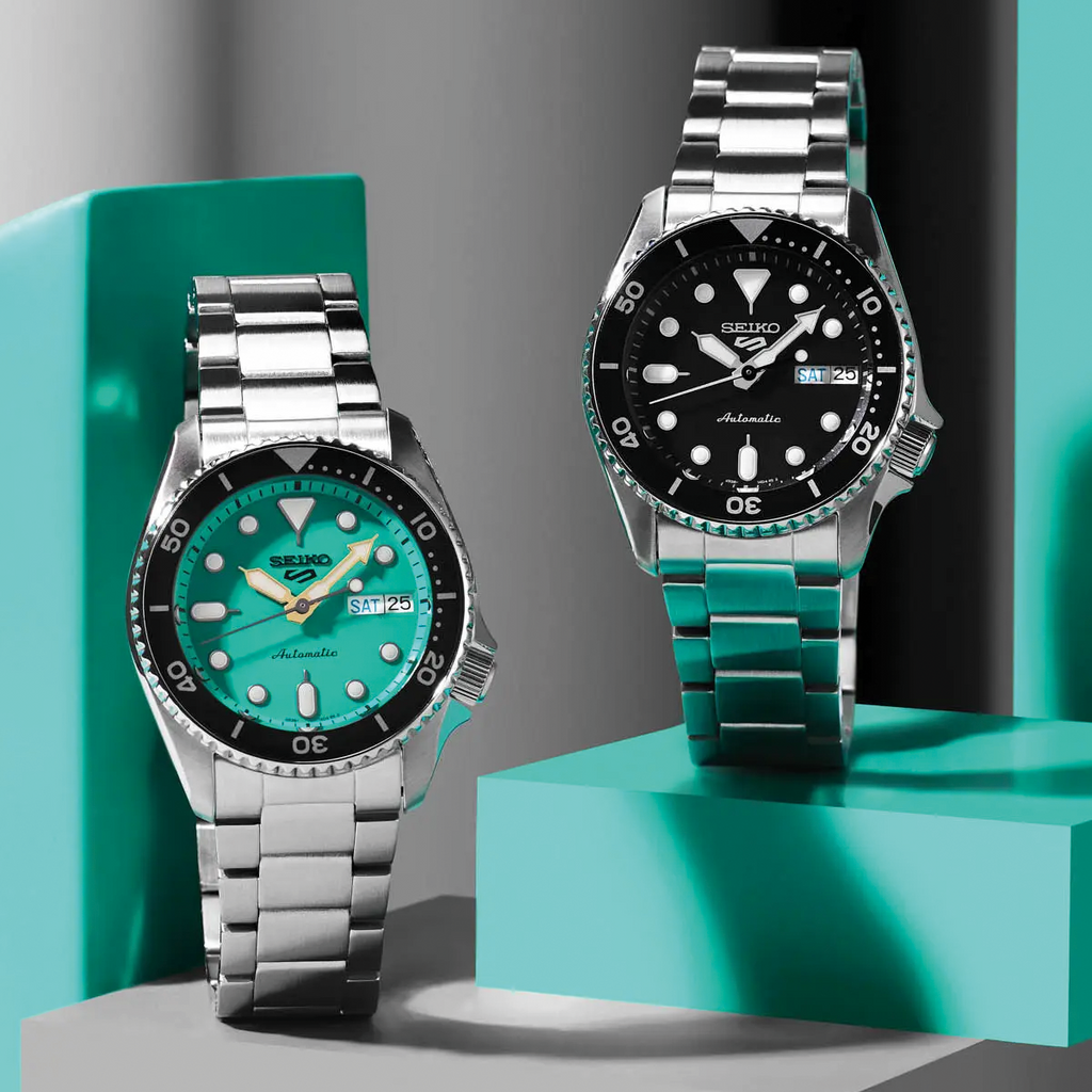 Seiko 5 Sports SKX Automatic Black Dial Silver Steel Strap Watch For Men - SRPK29K1 Buy Now By Seiko