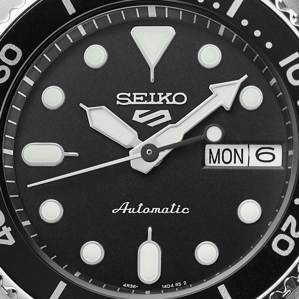 Seiko 5 Sports SKX Automatic Black Dial Silver Steel Strap Watch For Men - SRPK29K1 Buy Now By Seiko