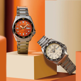 Seiko 5 Sports SKX Automatic Cream Dial Silver Steel Strap Watch For Men - SRPK31K1 Buy Now By Seiko