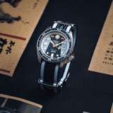 Seiko 5 Sports Honda Super Cub Limited Edition Blue Dial Two Tone NATO Strap Watch For Men - SRPK37K1 Buy Now By Seiko