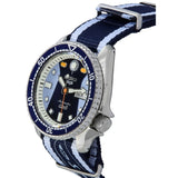 Seiko 5 Sports Honda Super Cub Limited Edition Blue Dial Two Tone NATO Strap Watch For Men - SRPK37K1 Buy Now By Seiko