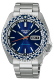 Seiko 5 Sports Petrol Blue Checker Flag Special Edition Blue Dial Silver Steel Strap Watch For Men - SRPK65K1 Buy Now By Seiko