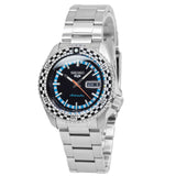 Seiko 5 Sports Checker Flag Special Edition Black Dial Silver Steel Strap Watch For Men - SRPK67K1 Buy Now By Seiko