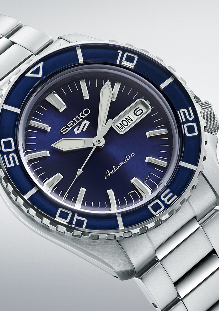 Seiko 5 Sports Automatic Blue Dial Silver Steel Strap Watch for Men - SRPK97K1 Buy Now By Seiko