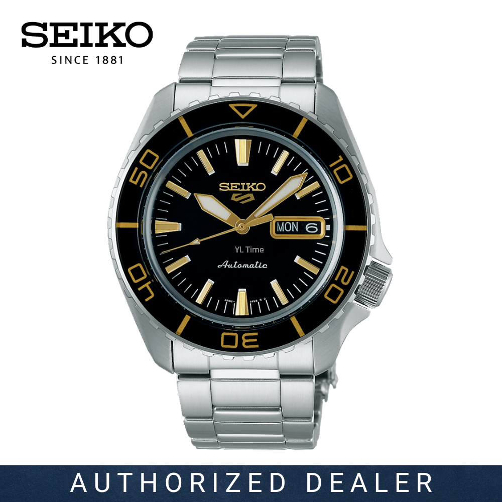 Seiko 5 Sport Automatic SKX Series Black Dial Silver Steel Strap Watch for Men - SRPK99K1 Buy Now By Seiko