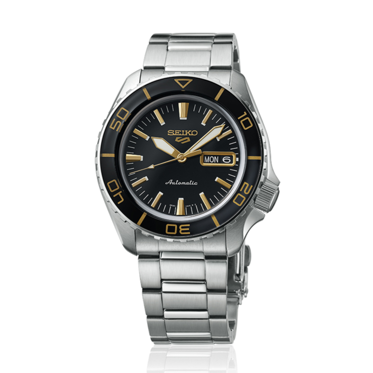 Seiko 5 Sport Automatic SKX Series Black Dial Silver Steel Strap Watch for Men - SRPK99K1 Buy Now By Seiko