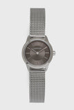 Calvin Klein Minimal Grey Dial Silver Mesh Bracelet Watch for Women - K3M23124 Buy Now By Calvin Klein