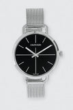 Calvin Klein Even Black Dial Silver Mesh Bracelet Watch for Women - K7B23121 Buy Now By Calvin Klein