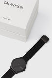 Calvin Klein Minimal Black Dial Black Mesh Bracelet Watch for Men - K3M514B1 Buy Now By Calvin Klein