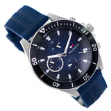 Tommy Hilfiger Larson Chronograph Blue Dial Blue Rubber Strap Watch For Men - 1791920 Buy Now By Tommy Hilfiger