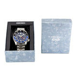 Seiko 5 Sports GMT SKX Automatic Blueberry Dial Silver Steel Strap Watch For Men - SSK003K1 Buy Now By Seiko