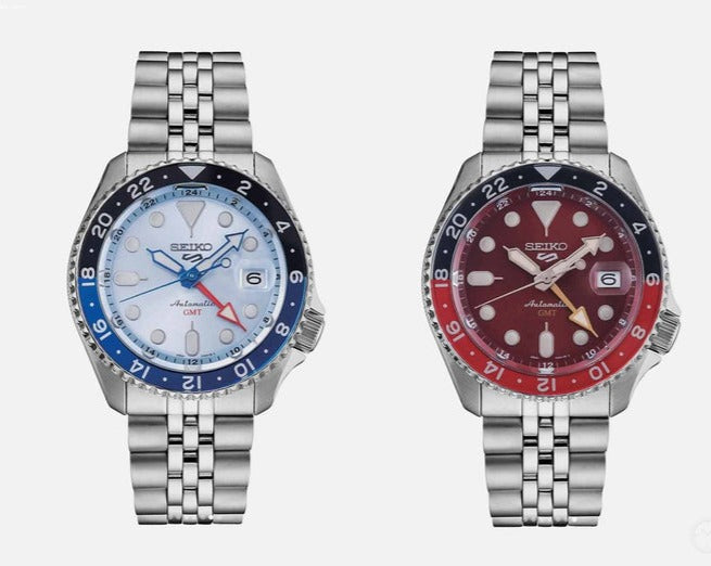 Seiko 5 Sports Thong Sia Limited Edition Red Dial Silver Steel Strap Watch For Men - SSK031K1 Buy Now By Seiko