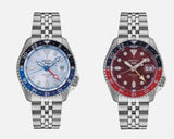 Seiko 5 Sports Thong Sia Limited Edition Red Dial Silver Steel Strap Watch For Men - SSK031K1 Buy Now By Seiko