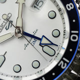 Seiko 5 Sports SKX GMT Automatic Sky Blue Dial Silver Steel Strap Watch For Men - SSK033K1 Buy Now By Seiko