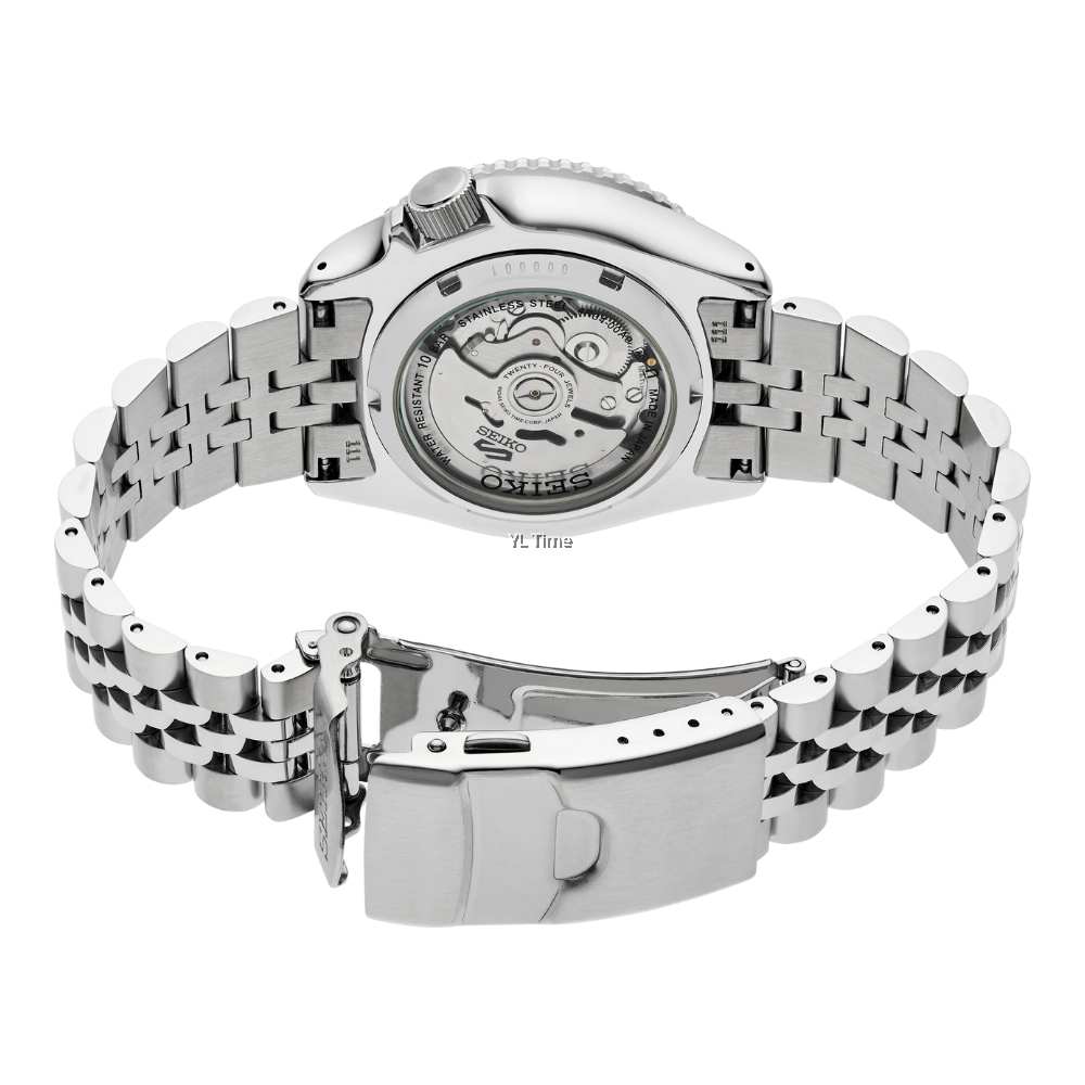 Seiko 5 Sports GMT Thong Sia Limited Edition Brown Dial Silver Steel Strap Watch for Men - SSK043K1 Buy Now By Seiko