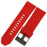 Diesel Mega Chief Chronograph Black Dial Red Silicone Strap Watch For Men - DZ4427 Buy Now By Diesel