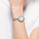 Swarovski Crystal Flower Silver Dial Silver Steel Strap Watch for Women - 5547622 Buy Now By Swarovski