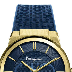 Salvatore Ferragamo Sapphire Blue Dial Blue Rubber Strap Watch for Men - SFHP00220 Buy Now By Salvatore Ferragamo