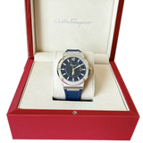Salvatore Ferragamo F-80 Blue Dial Blue Rubber Strap Watch For Men - SFHY01122 Buy Now By Salvatore Ferragamo