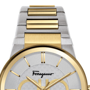 Salvatore Ferragamo Sapphire Silver Dial Two Tone Steel Strap Watch for Men - SFHP00520 Buy Now By Salvatore Ferragamo