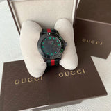 Gucci G Timeless Sport Black Dial Two Tone NATO Strap Watch For Men - YA126229 Buy Now By Gucci