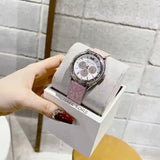 Michael Kors Multifunction Silver Dial Pink Leather Strap Watch For Women - MK7206 Buy Now By Michael Kors