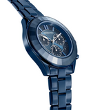Swarovski Octea Lux Sport Chronograph Blue Dial Blue Steel Strap Watch for Women - 5610475 Buy Now By Swarovski