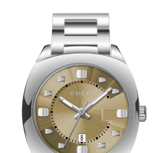 Gucci Vintage Diamonds Brown Dial Silver Steel Strap Watch For Men - YA142409 Buy Now By Gucci
