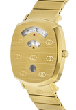 Gucci Grip Quartz Yellow Gold Dial Gold Steel Strap Unisex Watch - YA157409 Buy Now By Gucci