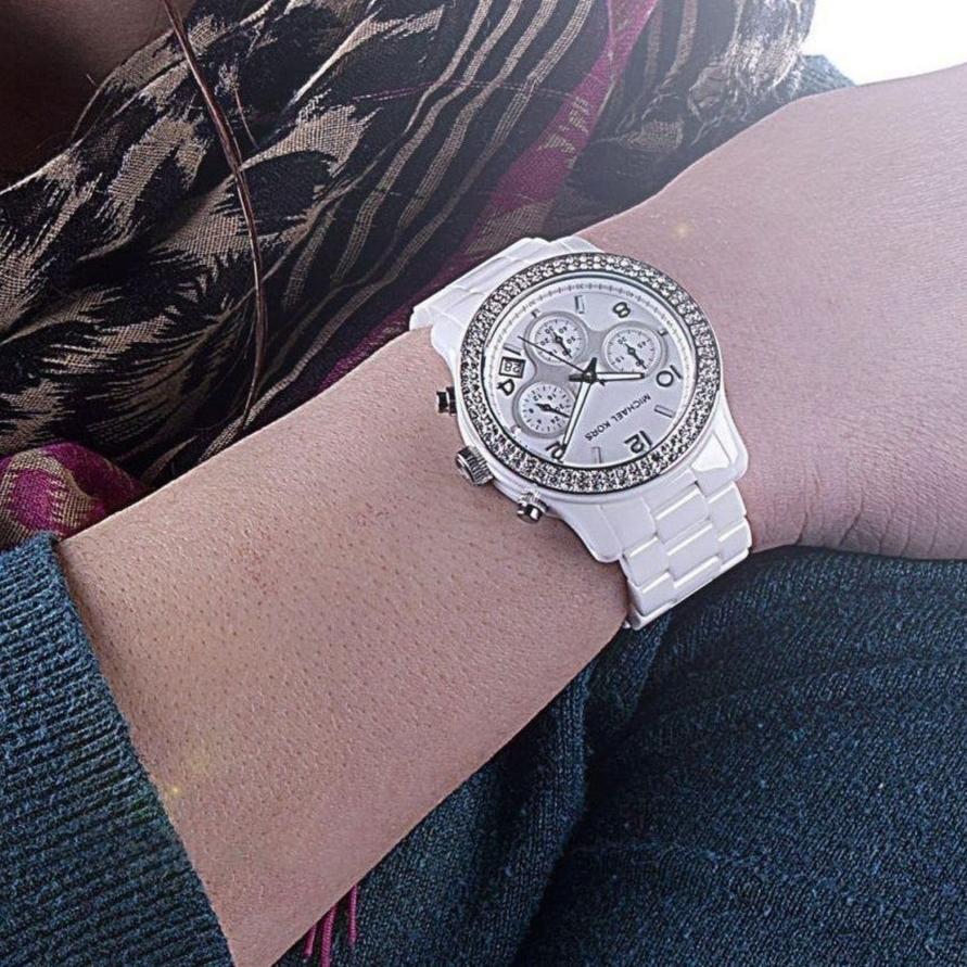 Michael Kors Runway White Dial White Steel Strap Watch for Women - MK5188 Buy Now By Michael Kors